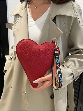 NEW| Red Heartthrob Mini Bag with 'LOVE' Strap